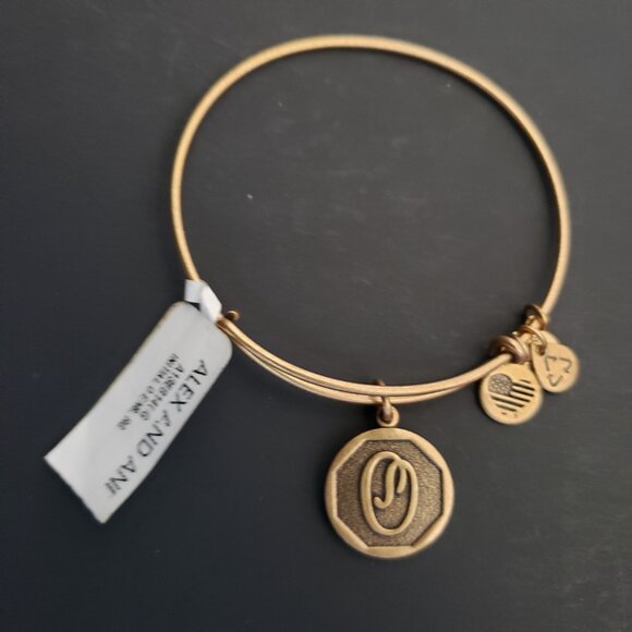 Alex And Ani Jewelry - Alex And Ani Name Initial Letter O Bracelet   678